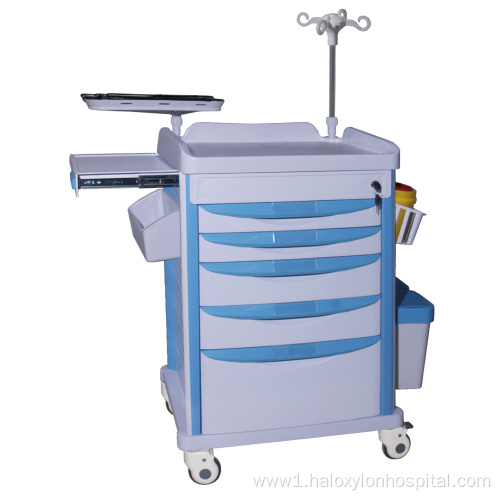 Medical emergency trolley equipment